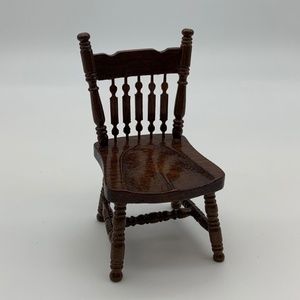 Vintage Concord Miniatures Dollhouse Wooden Chair Dollhouse Furniture